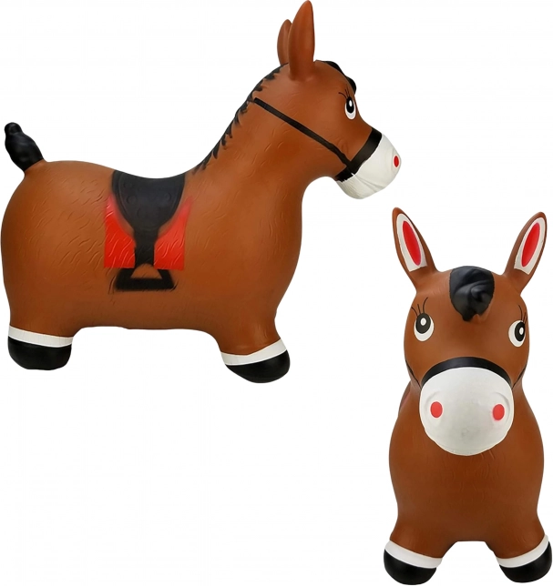 Cheval en caoutchouc sauteur Woopie avec pompe