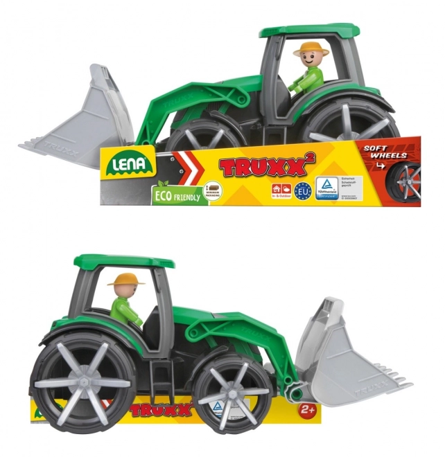 Auto Truxx 2 tracteur avec seau en plastique 32cm avec figurine 24m+