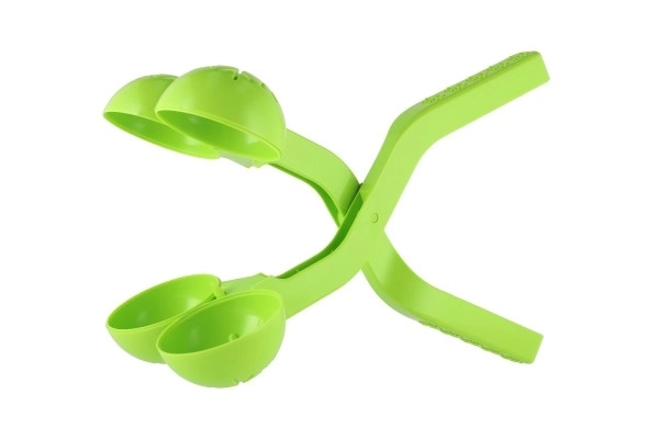 Moule à boules de neige duo plastique 16x38cm 5 couleurs 24m+