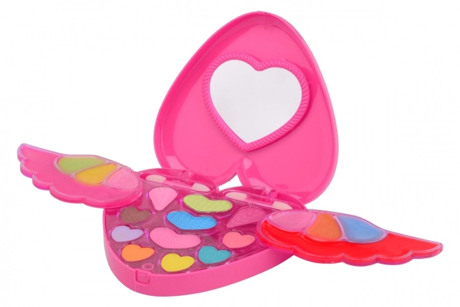 Ensemble de maquillage Bella en forme de cœur avec des ailes