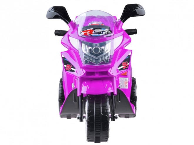 Moto de sport pour enfants avec éclairage LED coloré – Rose