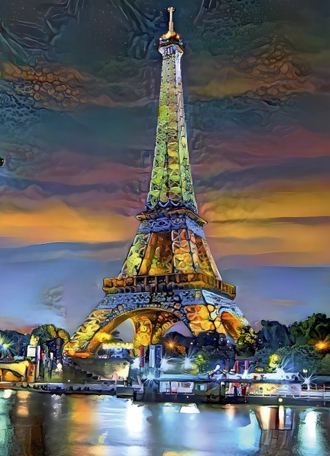 Puzzle Tour Eiffel au coucher du soleil 1000 pièces BLUEBIRD