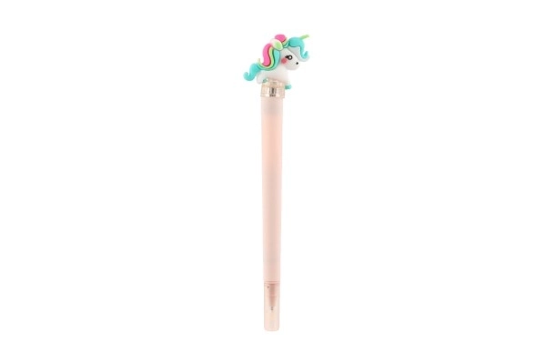 Stylo lumineux licorne en plastique à piles 3 couleurs