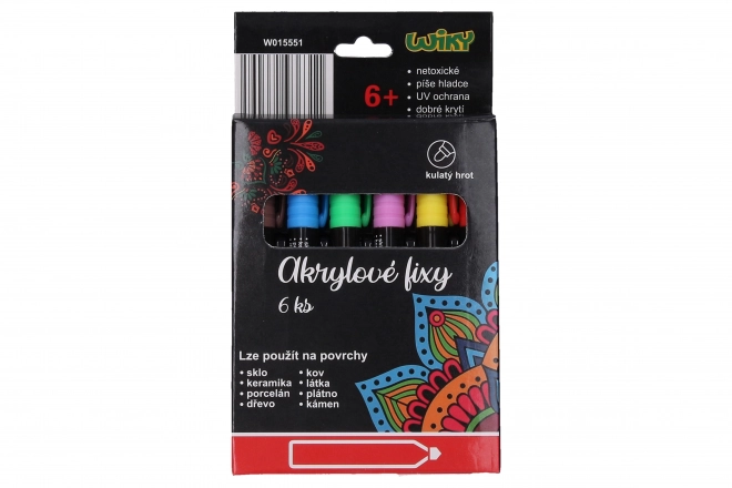 Marqueurs acryliques 6 pcs