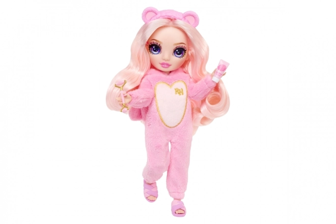 Marionnette Rainbow High Junior pour la Soirée Pyjama, Bella Rose