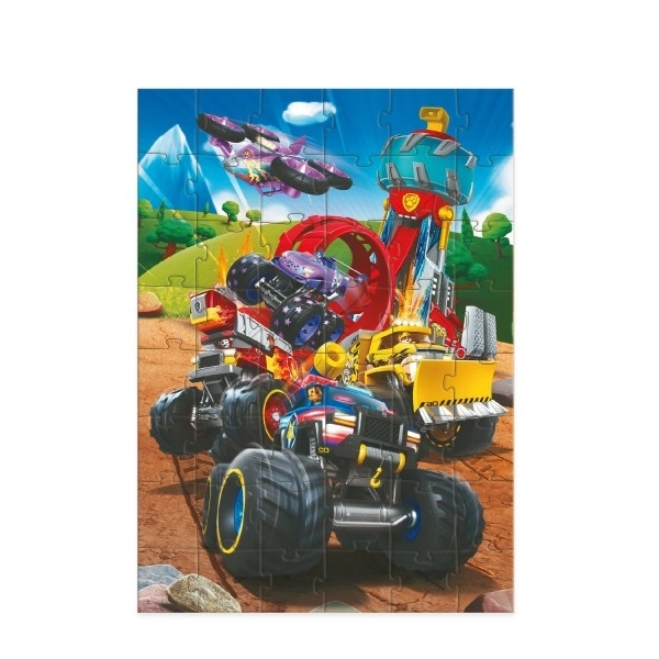 Puzzle avec motif Pat'Patrouille : Sauvetage sur roues