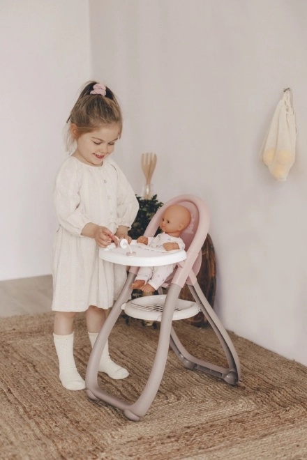 Chaise haute beige pour poupées BN