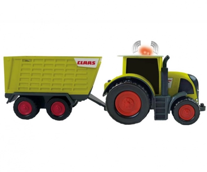 Tracteur Claas avec remorque