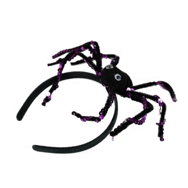 Serre-tête Halloween avec araignée noire
