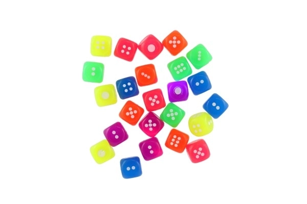 Dé en silicone lumineux 3 cm - 1 pièce