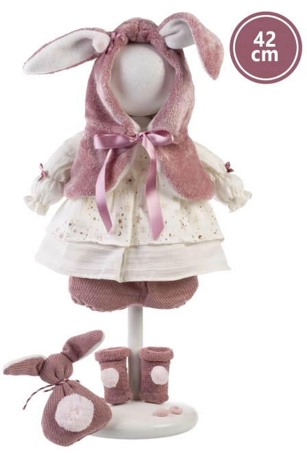 Llorens 424J JULIA - poupée réaliste avec sons et corps en tissu doux - 42 cm