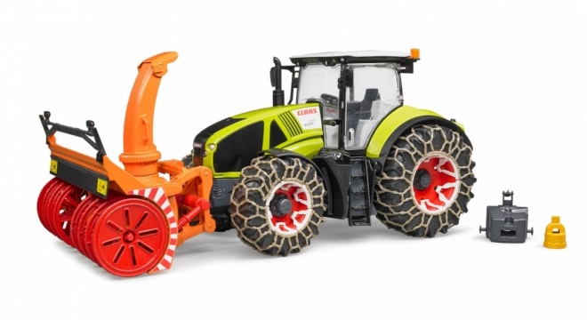 Bruder Tracteur Class Axion 950 avec fraise à neige