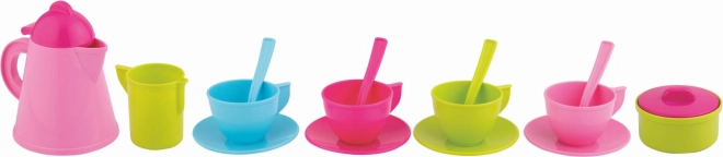 Androni Ensemble de café avec table pliante 2 en 1 - 17 pièces