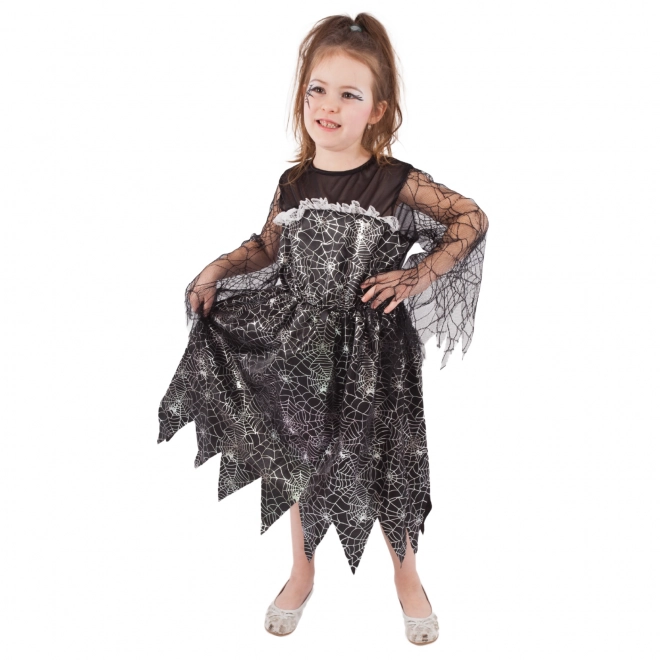 Costume de sorcière pour enfants avec toile d'araignée