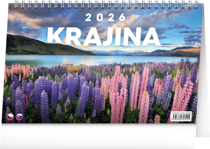 Calendrier de bureau Paysage 2026