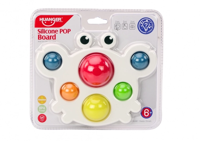 Tableau coloré en silicone Pop It Educationnel Sensoriel Crabe