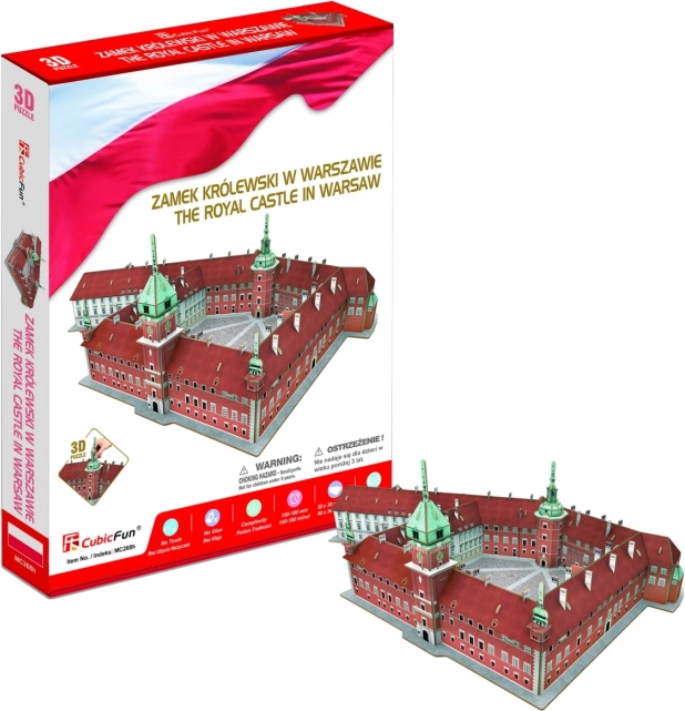 Puzzle 3D château royal en Pologne 105 pièces