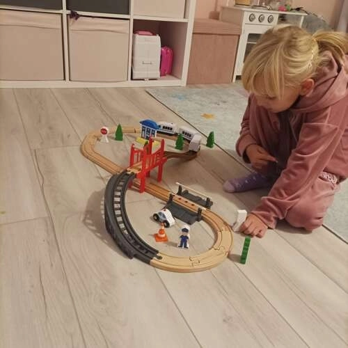 Circuit de train en bois Kruzzel 22646