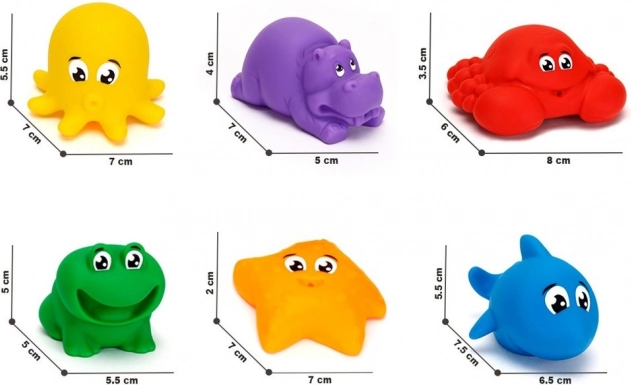 Animaux marins colorés