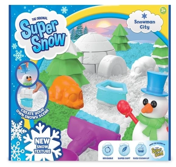 Sable Kinetique Super Sand Bonhomme de Neige