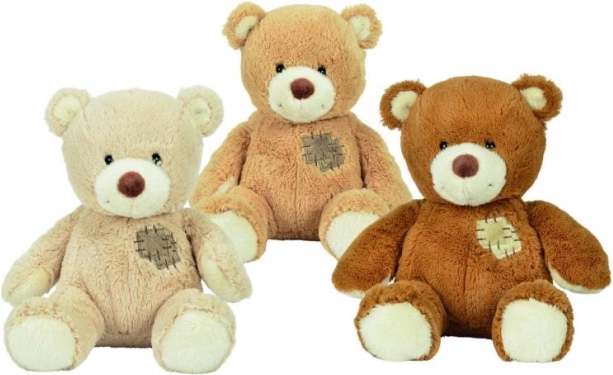 Ourson en peluche avec patch 25 cm
