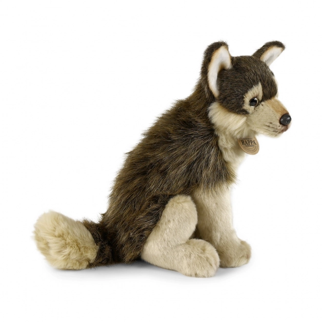 Rappa Loup en peluche assis 28 cm ÉCOLOGIQUE