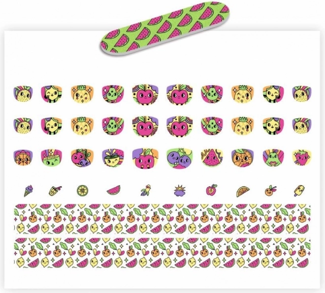 Autocollants pour ongles Fruits DJECO