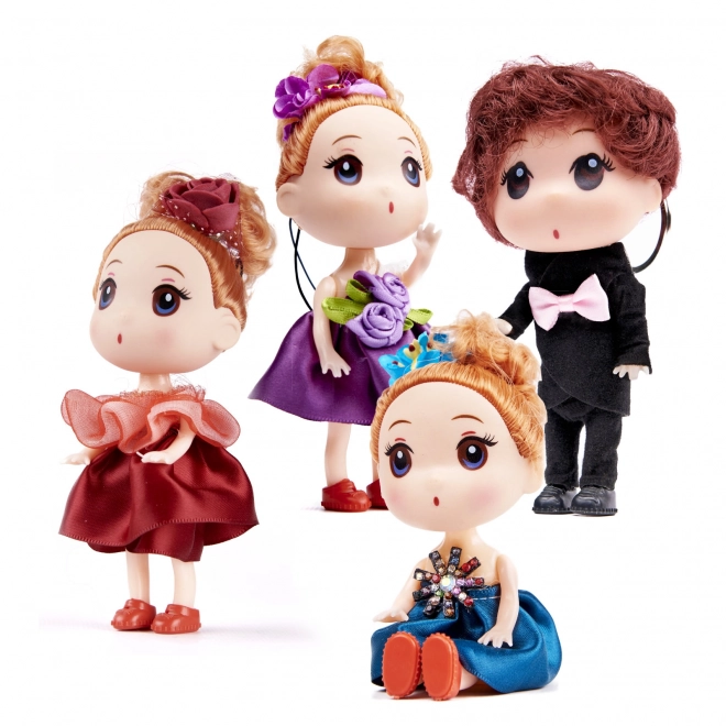 Ensemble de poupées - 3 filles et 1 garçon