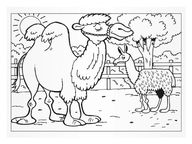 Coloriages MFP Visite au zoo