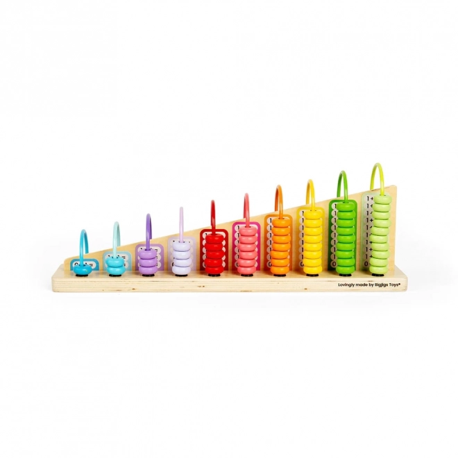 Abacus arc-en-ciel en bois pour enfants