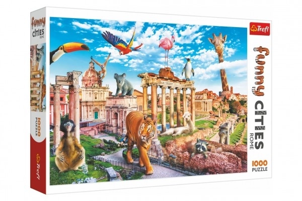 Puzzle Villes Amusantes - Rome Sauvage 1000 pièces
