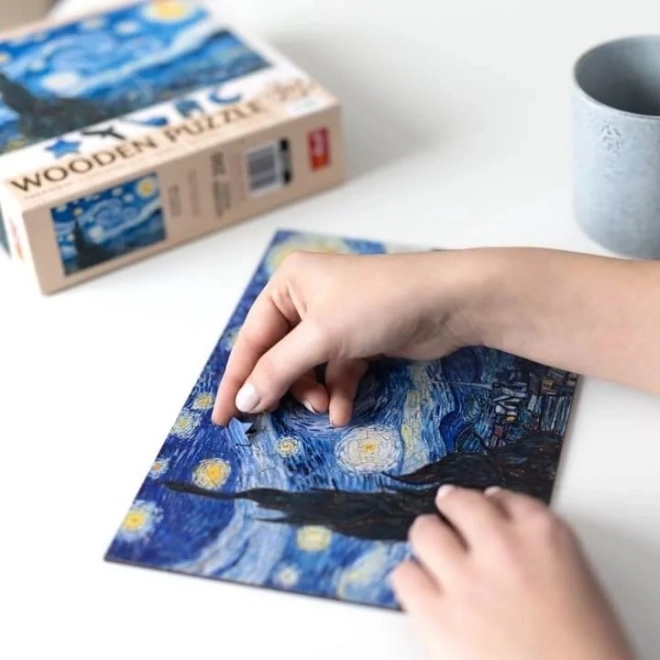 Puzzle en bois Vincent van Gogh - Nuit étoilée 200 pièces