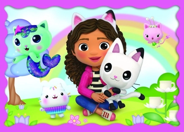 Puzzle 4v1 Maison du chaton Gabi 4+