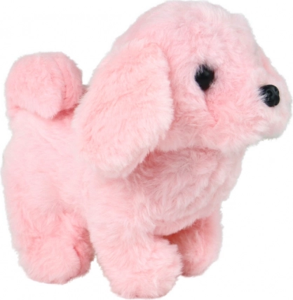Chiot interactif rose qui marche – aboie et remue la queue