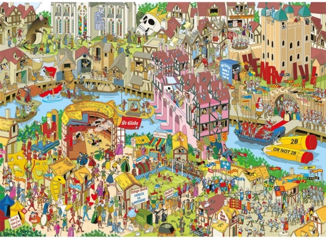 Puzzle Gibsons Jokesaws : Shakespeare Shuffle 1000 pièces