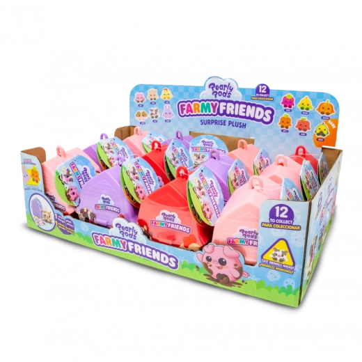 Pearly Pods copains de la ferme – surprises à collectionner peluches dans une mini grange