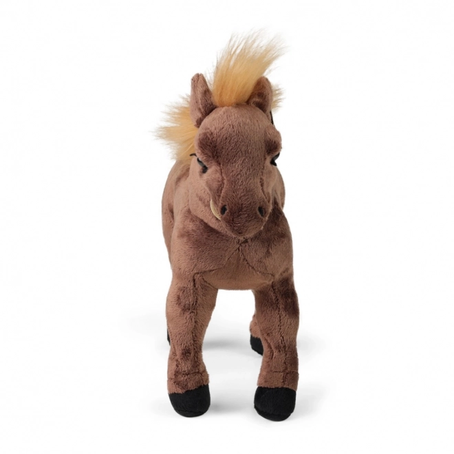 Cheval en peluche brun 29 cm ÉCOLOGIQUE