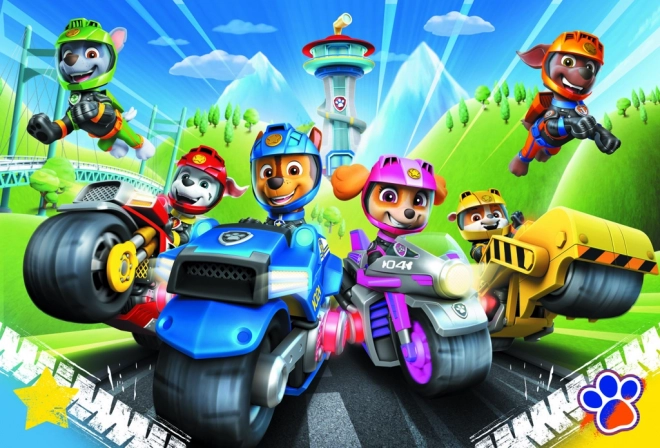 Puzzle 100 pièces Pat'Patrouille à motos