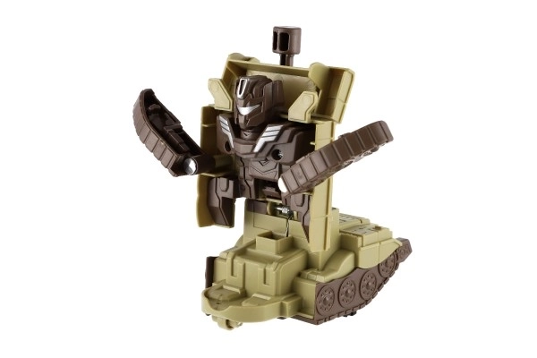 Réservoir transformeur/robot plastique 14 cm à inertie 3 couleurs