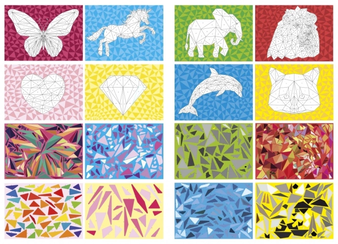 Puzzle autocollant numéroté A4