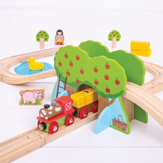 Bigjigs Rail Circuit de Train en Bois Ferme