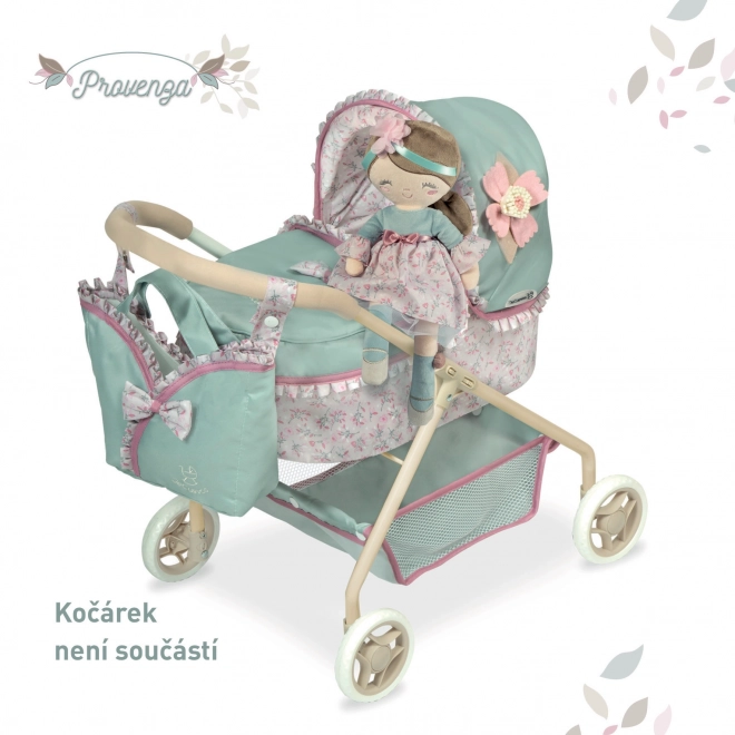 DeCuevas 20045 Poupée en Peluche PROVENZA - 36 cm avec berceau