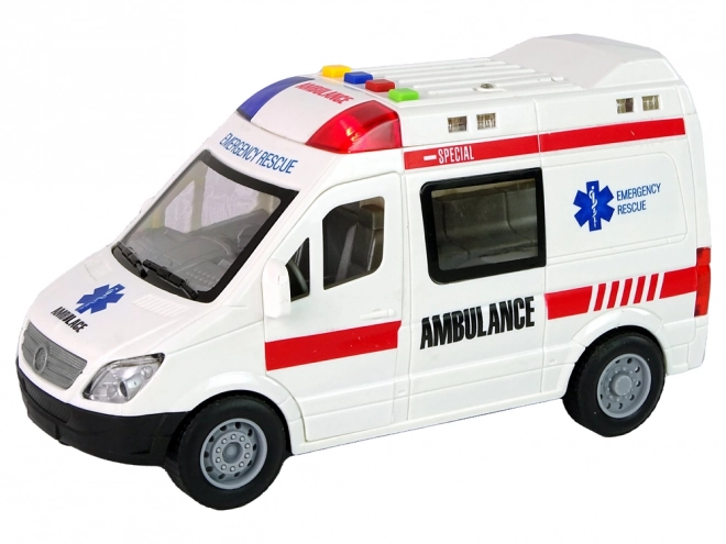 Ambulance Lumières Sons Sons Motorisation par Friction