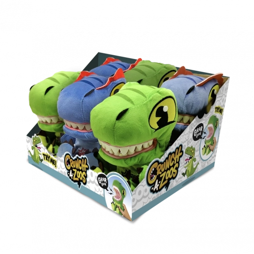 Dinosaure en peluche Crunchazoos avec son