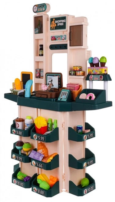 Magasin avec fonctions de lumière et de son + accessoires