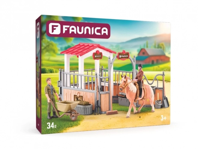 Faunica ferme avec cheval et accessoires