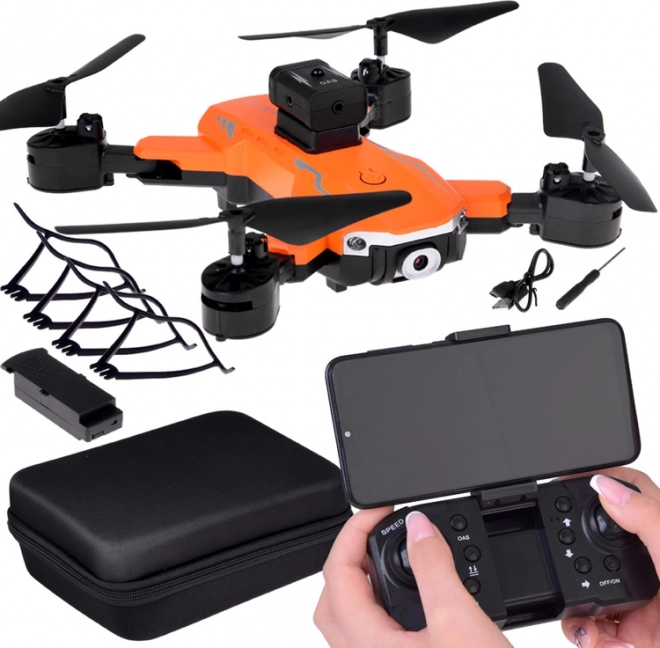 Drone pliable avec télécommande et éclairage LED