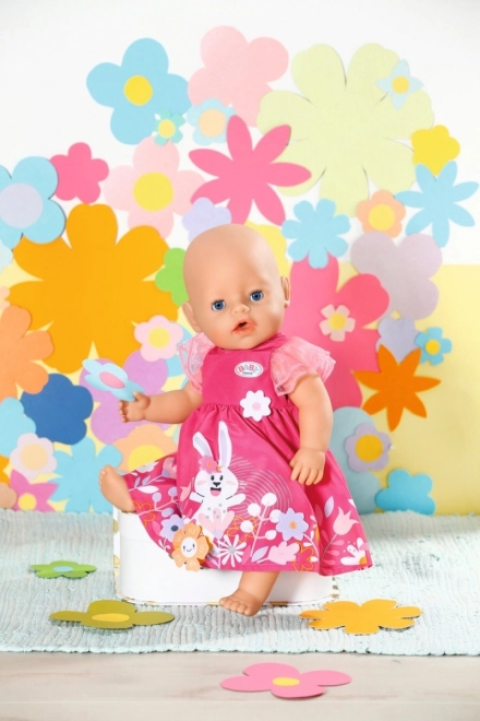 robe fleurie pour poupée Baby Born 43 cm