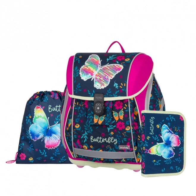 Ensemble scolaire Premium Light Papillon pour les écoliers