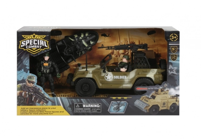 Ensemble militaire avec figurines